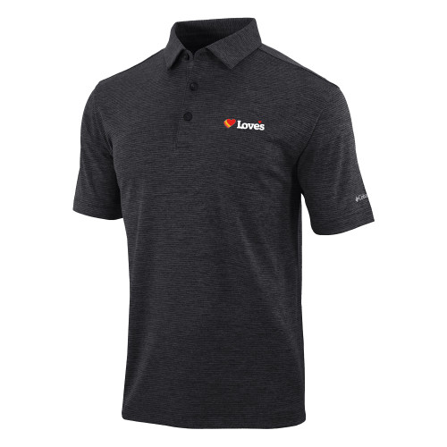  Columbia Black Sand Tee Polo - Loves Travel Stops & Country Stores Loves Primary Mark Flat