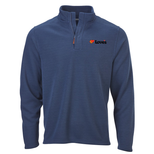  Boxercraft Indigo Sullivan 1/4 Zip - Loves Travel Stops & Country Stores Loves Primary Mark Flat