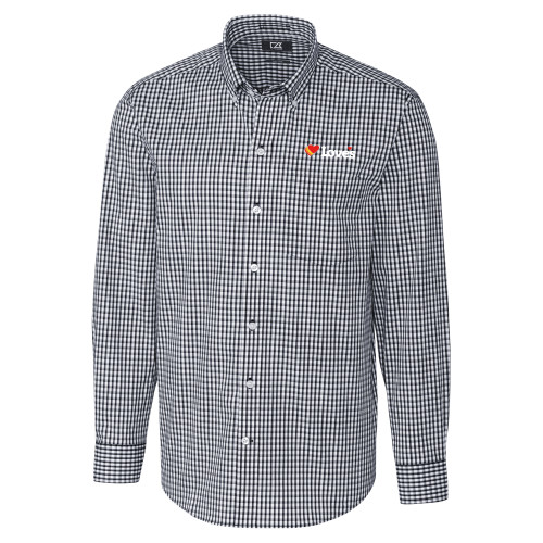 Main Image for  Cutter & Buck Charcoal Gingham Long Sleeve Button Down