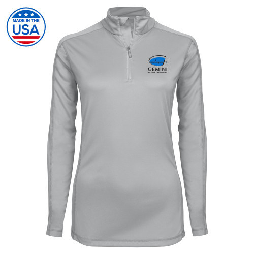  Syntrel Womens Platinum Interlock 1/4 Zip - Loves Travel Stops & Country Stores Gemini Motor Transport Stacked