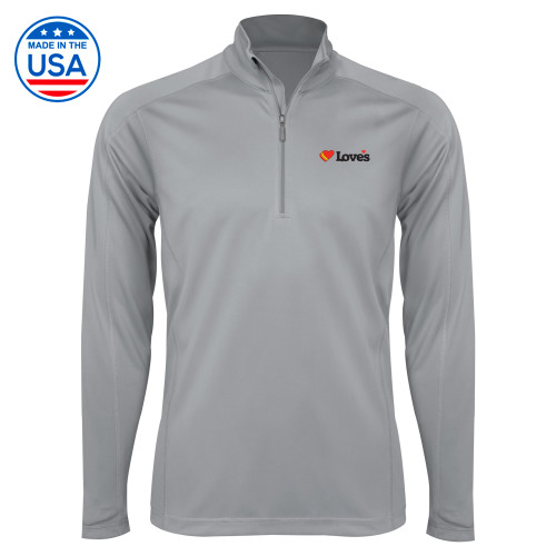  Syntrel Platinum Interlock 1/4 Zip - Loves Travel Stops & Country Stores Loves Primary Mark Flat