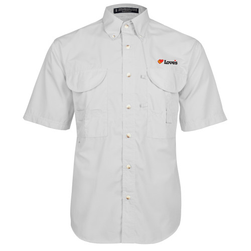 Main Image for  White Fishing Shirt Performance Short Sleeve
