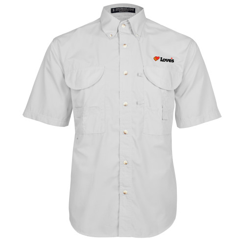 Main Image for  White Fishing Shirt Performance Short Sleeve