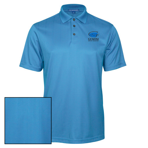  Light Blue Performance Fine Jacquard Polo - Loves Travel Stops & Country Stores Gemini Motor Transport Stacked