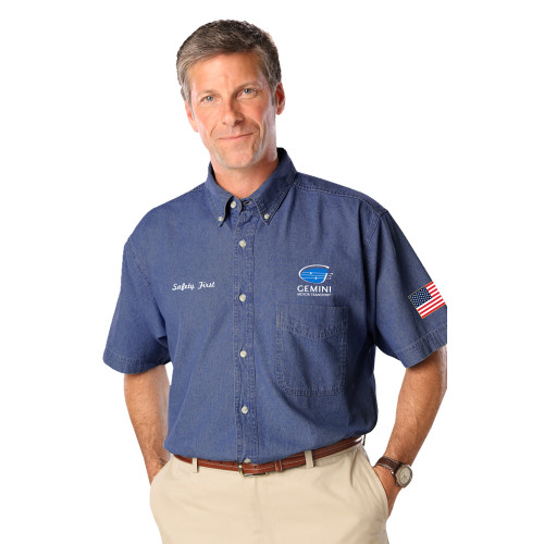 Gemini Short Sleeve Denim Shirt
