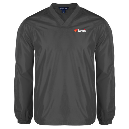 Main Image for  Charcoal V Neck Raglan Windshirt