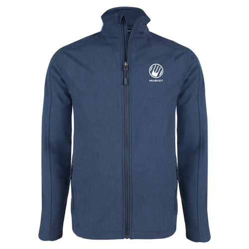  Navy Heather Softshell Jacket - Loves Travel Stops & Country Stores Musket Stacked
