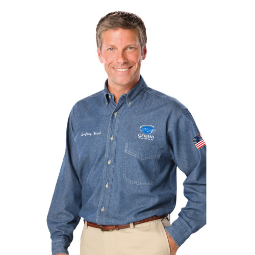Gemini Long Sleeve Denim Shirt