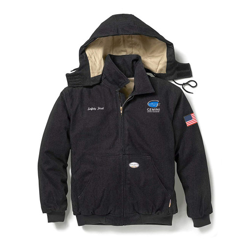Gemini Hooded FR Black Jacket