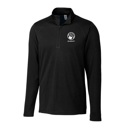  C&B Black Clique Ice Pique Half Zip - Loves Travel Stops & Country Stores Musket Stacked