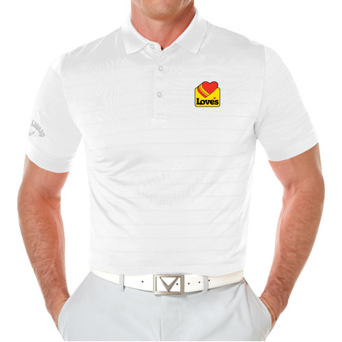  Callaway White Opti Vent Polo - Loves Badge