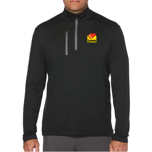  Callaway Black 1/4 Zip Pullover - Loves Badge