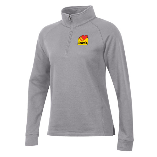  Gear Womens Oxford Heather 1/4 Zip - Loves Badge