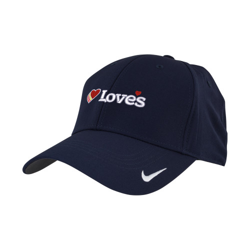  Nike Navy Swoosh Legacy 91 Hat - Loves Travel Stops & Country Stores Loves Primary Mark Flat