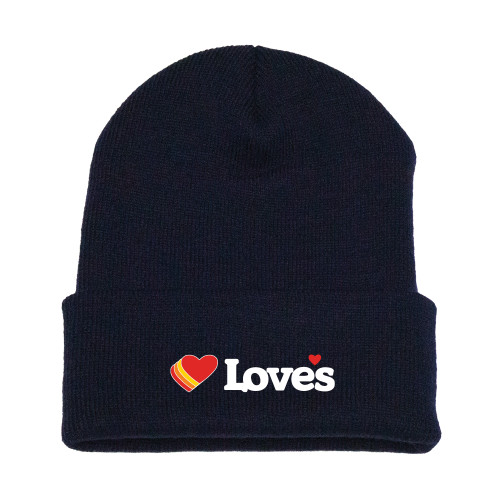  Navy Beanie - Loves Travel Stops & Country Stores Loves Primary Mark Flat