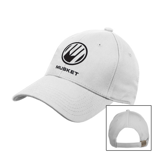  White Structured Adjustable Pro Style Hat - Loves Travel Stops & Country Stores Musket Stacked