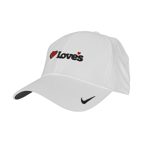  Nike White Swoosh Legacy 91 Hat - Loves Travel Stops & Country Stores Loves Primary Mark Flat