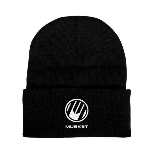  Black Knit Beanie w/Cuff - Loves Travel Stops & Country Stores Musket Stacked