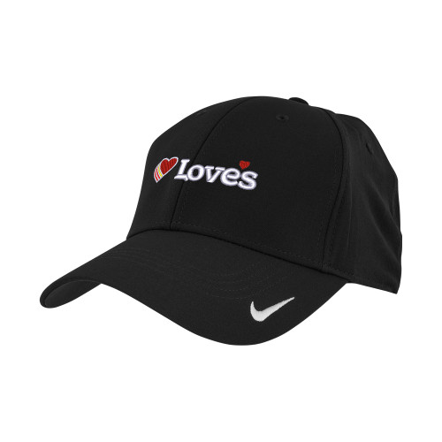  Nike Black Swoosh Legacy 91 Hat - Loves Travel Stops & Country Stores Loves Primary Mark Flat