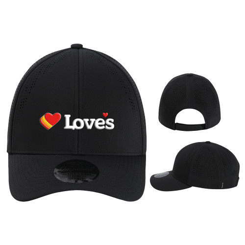  Imperial Black The Alpha Cap - Loves Travel Stops & Country Stores Loves Primary Mark Flat