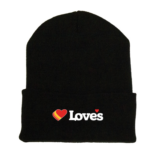  Black Beanie - Loves Travel Stops & Country Stores Loves Primary Mark Flat