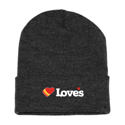  Grey Beanie - Loves Travel Stops & Country Stores Loves Primary Mark Flat