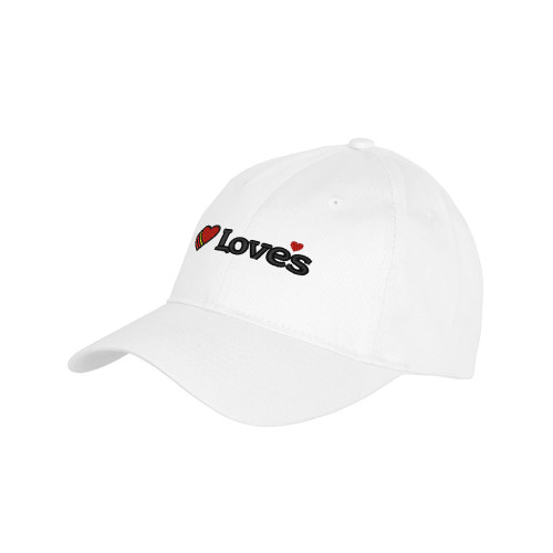  Youth White Pro Style Hat - Loves Travel Stops & Country Stores Loves Primary Mark Flat