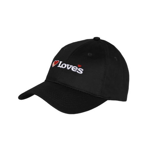  Youth Black Pro Style Hat - Loves Travel Stops & Country Stores Loves Primary Mark Flat