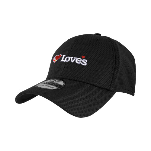  New Era Black Diamond Era 39Thirty Stretch Fit Hat - Loves Travel Stops & Country Stores Loves Primary Mark Flat