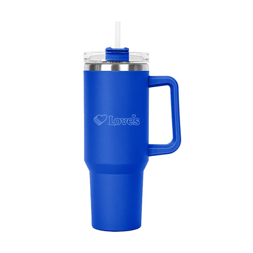  Hippo Royal Mug & Straw Lid with Twist Closure 40 oz - Loves Travel Stops & Country Stores Loves Primary Mark Flat Engraved