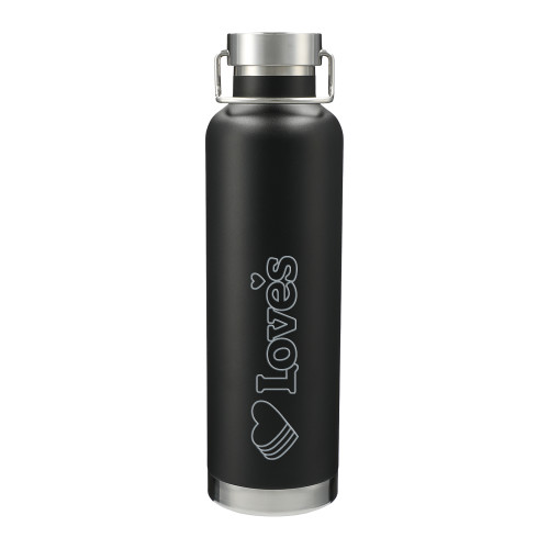  Thor Copper Vacuum Insulated Black Bottle 32oz - Loves Travel Stops & Country Stores Loves Primary Mark Flat Engraved