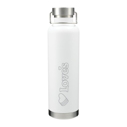  Thor Copper Vacuum Insulated White Bottle 32oz - Loves Travel Stops & Country Stores Loves Primary Mark Flat Engraved