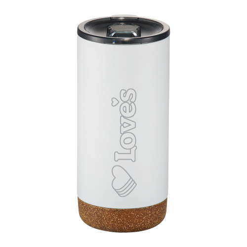  Valhalla Vacuum Insulated White Tumbler 16oz - Loves Travel Stops & Country Stores Loves Primary Mark Flat Engraved
