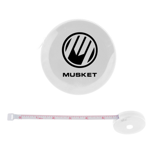 White Round Cloth 60 Inch Tape Measure - Loves Travel Stops & Country Stores Musket Stacked