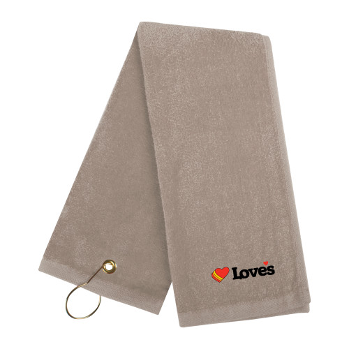  Stone Golf Towel - Loves Travel Stops & Country Stores Loves Primary Mark Flat