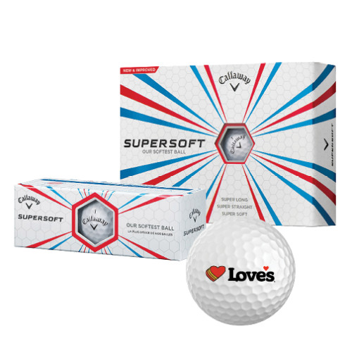  Callaway Supersoft Golf Balls 12/pkg - Loves Travel Stops & Country Stores Loves Primary Mark Flat