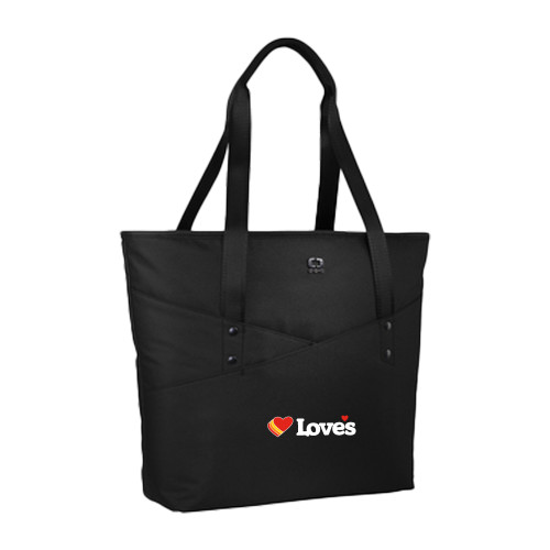  OGIO Black Downtown Tote - Loves Travel Stops & Country Stores Loves Primary Mark Flat