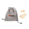 Thumbnail image for  Bamboo Golf Tee Set w/ Grey Recycled Pouch
