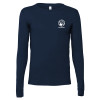 Thumbnail image for  Bella + Canvas Navy Jersey Cotton Long Sleeve T Shirt
