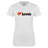Thumbnail image for  Next Level Womens White Boyfriend Tee