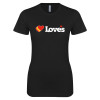 Thumbnail image for  Next Level Womens Black Boyfriend Tee