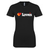 Thumbnail image for  Next Level Womens Black Boyfriend Tee