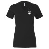 Thumbnail image for  Bella + Canvas Womens Black V Neck Cotton T Shirt