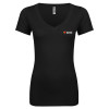 Thumbnail image for  Next Level Womens Black Ideal V Tee