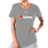 Thumbnail image for  Under Armour Womens Grey Charged Cotton Tee
