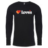 Thumbnail image for  Next Level Black Cotton Long Sleeve Tee