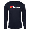 Thumbnail image for  Next Level Navy Cotton Long Sleeve Tee