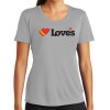 Thumbnail image for  Womens Grey Performance Short Sleeve Tee