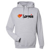 Thumbnail image for  Just Hoods Heather Grey College Fleece Hoodie