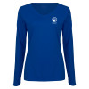 Thumbnail image for  Womens Royal Long Sleeve V Neck Tee 